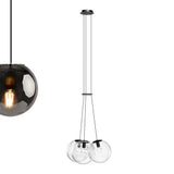 s.luce Cluster glazen bol galerie hanglamp 3-lichts