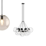 s.luce Cluster glass globe gallery light pendant lamp 13-flame