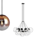 s.luce Cluster glazen bol gallery light hanglamp 13-vlam