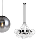 s.luce Cluster glass globe gallery light pendant lamp 13-flame