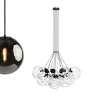 s.luce Cluster glass globe gallery light pendant lamp 13-flame