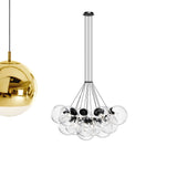 s.luce Cluster glass globe gallery light pendant lamp 13-flame