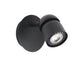 Coco Spot-Wandlampe in schwarzem Design, flexible Ausrichtung für jeden Raum.