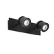 Coco Wandlampe 2-flammig in Schwarz, elegant und flexibel für jeden Raum.