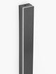 Colby LED Wandleuchte 3000K Schwarz in rechteckigem Design aus schwarzem Aluminium