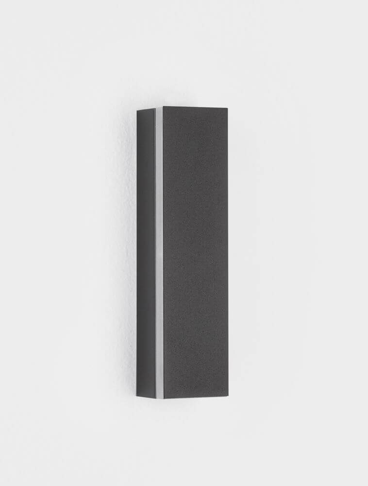 Colby LED Wandleuchte 3000K Schwarz, schwarze Aluminium-Wandleuchte mit indirektem Licht.