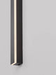 Colby LED Wandleuchte 3000K Schwarz an einer Wand, modernes Design mit indirektem Licht