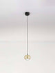 Conga LED Pendelleuchte Ø 9,6cm 3000K in modernem Design mit goldener Oberfläche und pendelndem Kabel.