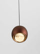 Conga LED Pendelleuchte Ø 9,6cm 3000K in edlem Goldton und Aluminium-Design, ideal für moderne Wohnkonzepte.