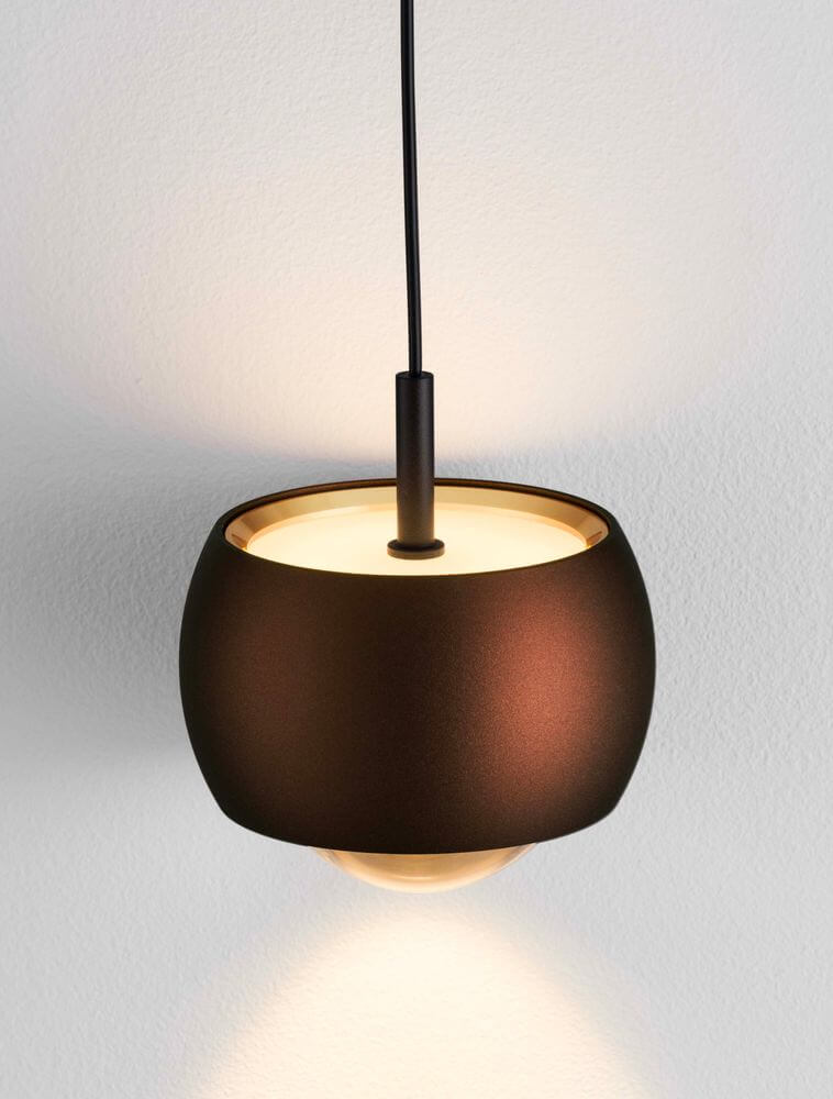 Conga LED Pendelleuchte Ø 9,6cm 3000K in elegantem Design und warmem Licht.