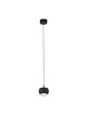 Conga LED Pendelleuchte Ø 9,6cm 3000K, moderne Hängelampe in Schwarz mit eleganten Details.