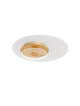 Elegante Copo LED Deckenleuchte 3000K in Gold, 50 cm Durchmesser, energiesparend mit Dimmfunktion.