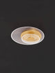 Copo LED Deckenleuchte 3000K in Gold, elegante und energiesparende Deckenlampe mit Dimmfunktion.