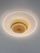Elegante Copo LED Deckenleuchte in Gold mit Dimmfunktion und energiesparender Beleuchtung.