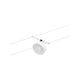CorDuo LED Seilsystem Circle Basis-Set Weiß, Chrom mit LED-Spot an Seilmontage.