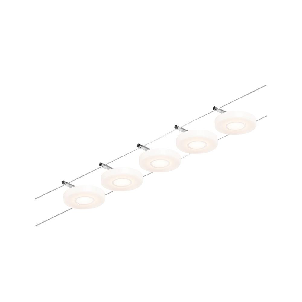 CorDuo LED Seilsystem Disc Basis-Set Chrom-Matt  Paulmann   