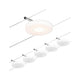 CorDuo LED Seilsystem Disc Basis-Set Chrom-Matt mit mehreren LED-Spots zur individuellen Raumgestaltung