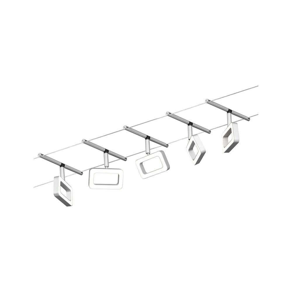 CorDuo LED Seilsystem Frame Basis-Set Chrom-Matt