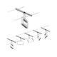 CorDuo LED Seilsystem Frame Basis-Set Chrom-Matt
