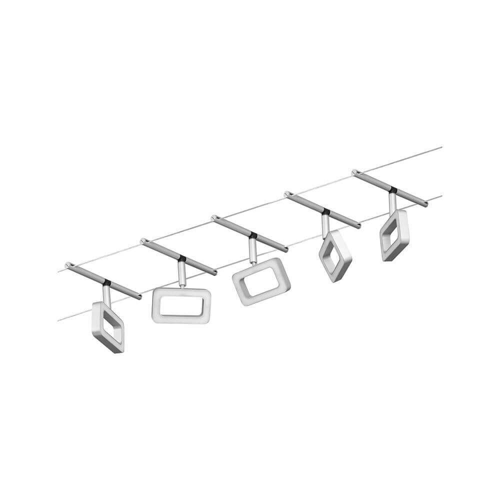 CorDuo LED Seilsystem Frame Basis-Set Chrom-Matt