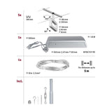 CorDuo LED Seilsystem Frame Basis-Set Chrom-Matt