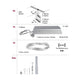 CorDuo LED Seilsystem Frame Basis-Set Chrom-Matt