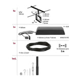 CorDuo LED Seilsystem Frame Basis-Set Schwarz-Matt, Chrom