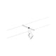 CorDuo LED Seilsystem Frame Basis-Set Weiß-Matt, Chrom