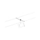 CorDuo LED Seilsystem Frame Basis-Set Weiß-Matt, Chrom