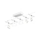 CorDuo LED Seilsystem Frame Basis-Set Weiß-Matt, Chrom