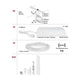 CorDuo LED Seilsystem Frame Basis-Set Weiß-Matt, Chrom