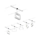 CorDuo LED Seilsystem Frame Basis-Set Weiß-Matt, Chrom