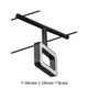 CorDuo LED Seilsystem Frame Einzelspot Schwarz-Matt, Chrom