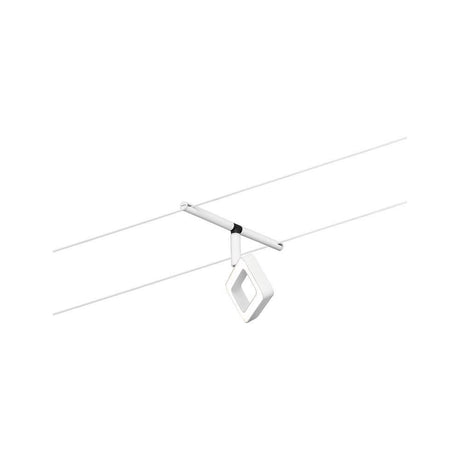 System linii LED Corduo rama pojedyncza plamka biała Matt, Chrome