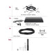 CorDuo LED Seilsystem Mac Basis-Set Schwarz-Matt, Chrom Montagezubehör und Spezifikationen