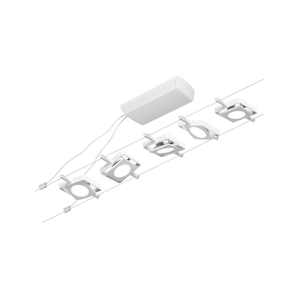 Corduo LED -köysijärjestelmä Mac Basic Set valkoinen, kromi