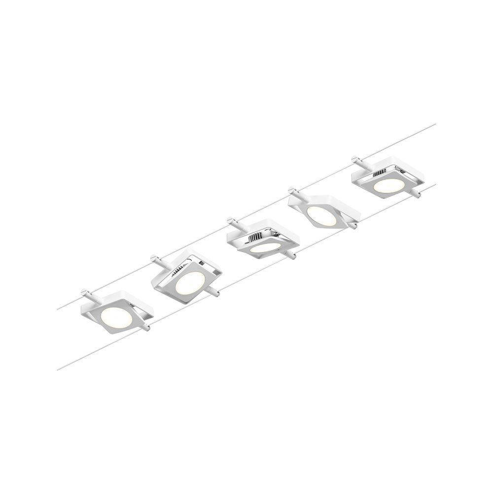Corduo LED -köysijärjestelmä Mac Basic Set valkoinen, kromi