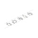 CorDuo LED Seilsystem Mac Basis-Set Weiß, Chrom mit 5 LED-Spots auf einem Seilsystem montiert