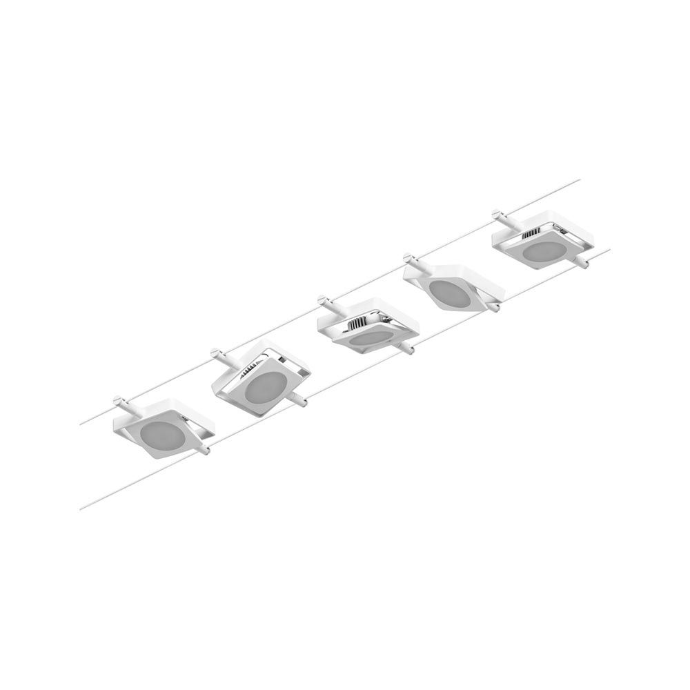 Corduo LED -köysijärjestelmä Mac Basic Set valkoinen, kromi