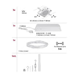 Corduo LED -köysijärjestelmä Mac Basic Set valkoinen, kromi