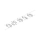 CorDuo LED Seilsystem Mac Basissett Chrom-Matt mit 5 LED-Spots an einem Seilsystem.