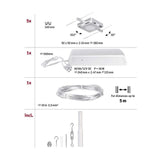 CorDuo LED Seilsystem Mac Basissett Chrom-Matt