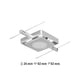 CorDuo LED Seilsystem Mac Einzelspot Chrom-Matt an Seil montiert, Maße 24mm x 92mm x 92mm.