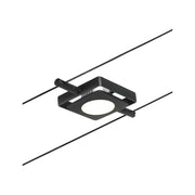 CorDuo LED Seilsystem Mac Einzelspot Schwarz-Matt, Chrom für moderne Decken- und Wandmontage