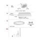 CorDuo LED Seilsystem Round Mac Basis-Set Weiß, Chrom Zubehör und Montageanleitung für individuelles Lichtdesign.