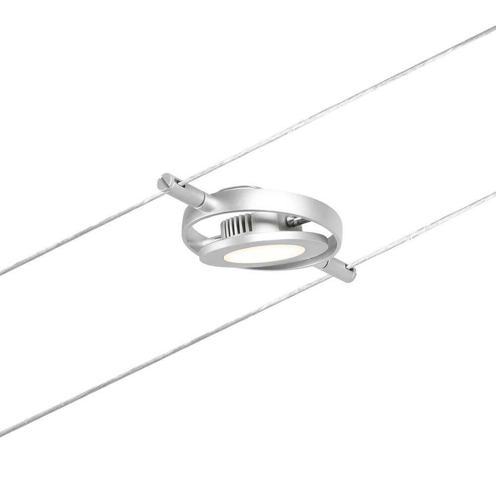 CorDuo LED Seilsystem Round Mac Einzelspot Chrom-Matt