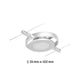 CorDuo LED Seilsystem Round Mac Einzelspot Chrom-Matt auf Seilsystem mit Abmessungen 24 mm und 102 mm Durchmesser.