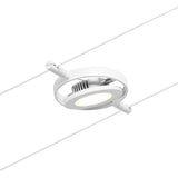 Corduo LED Corde System Single Spot Round Mac White-Matt, Chrome, Chrome