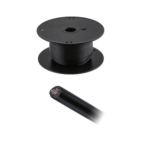 CorDuo cable system 100m tension cable 2.5 mm² black on a reel with insulated cable.