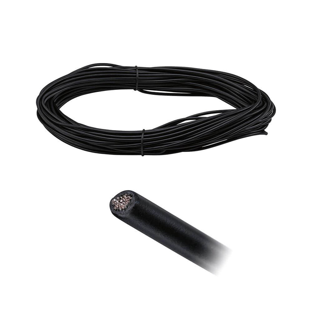 CorDuo Seilsystem 20m Spannseil 2,5mm² Schwarz - isoliertes Spannseil in Schwarz für Seilsysteme.
